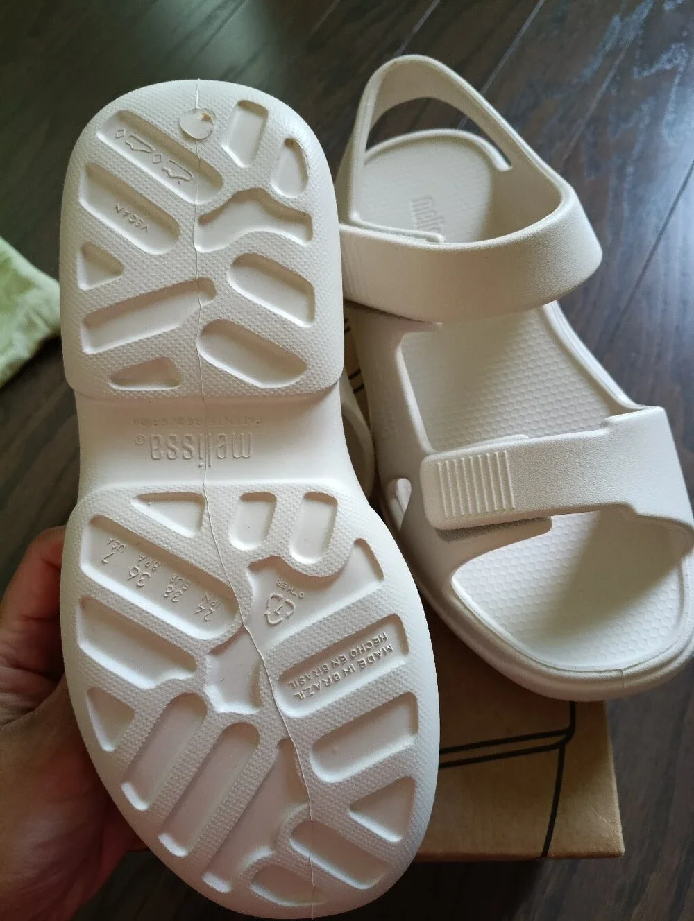 Melissa Off-White Strappy Platform Sandals